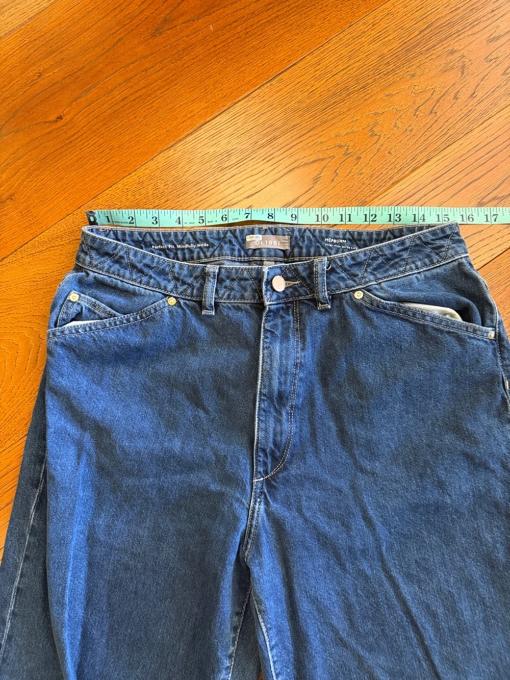 DL1961 Women’s Hepburn High Waist Wide Leg Jeans - Picture 8 of 12